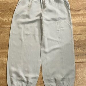 Zara Women’s light Teal Elastic Waist Joggers Style Size M